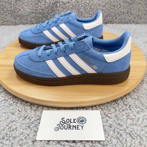 adidas Other - Adidas Handball Spezial Shoes Kids 13k Blue White Suede Gum Classic UNC Sneakers